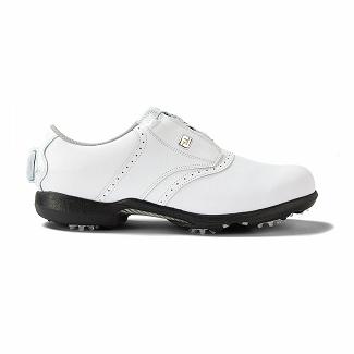 Women's Footjoy DryJoys BOA Spikes Golf Shoes White NZ-318398